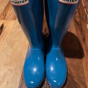 Original kids gloss ocean blue hunter boots